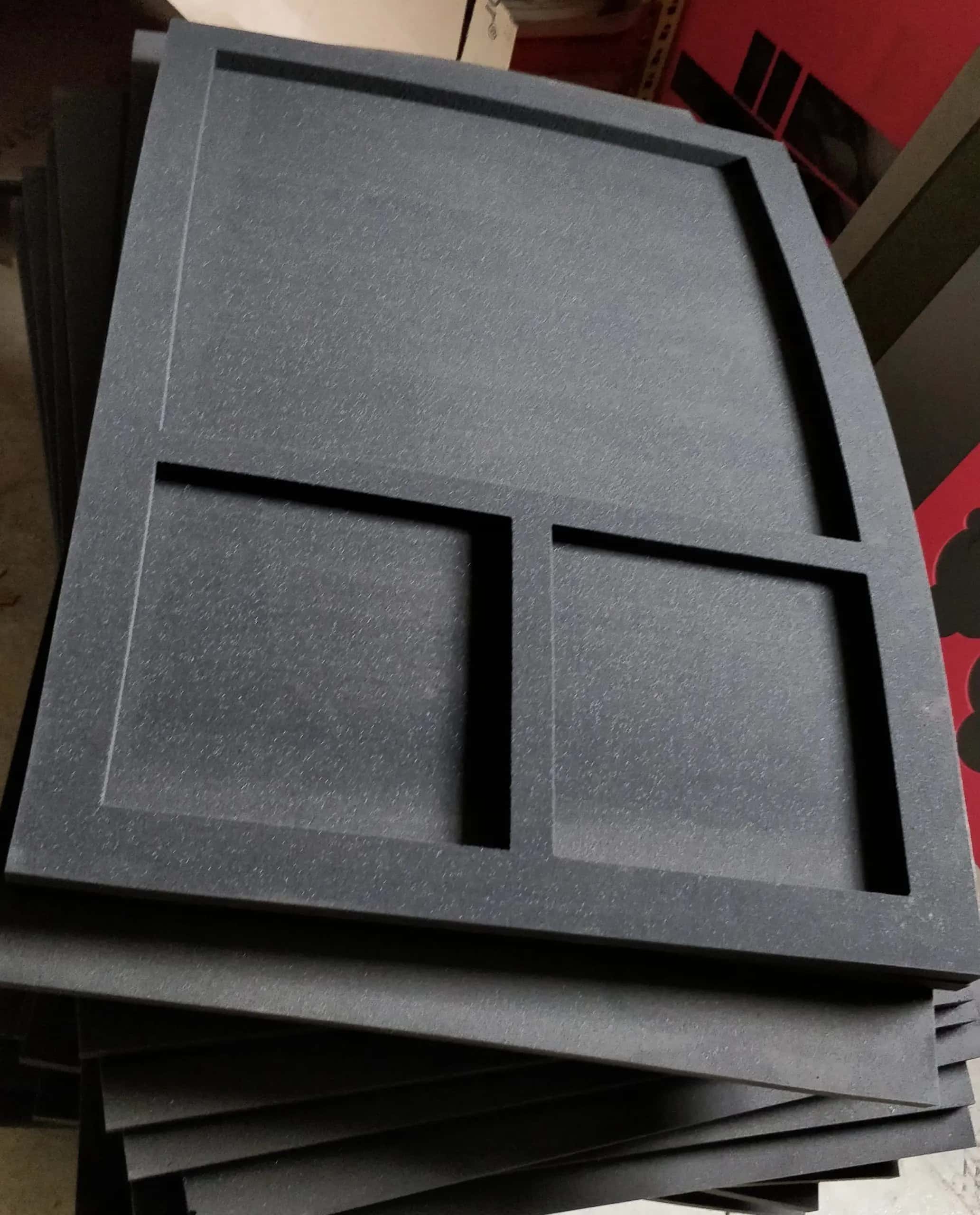 Corte de espuma para protecção