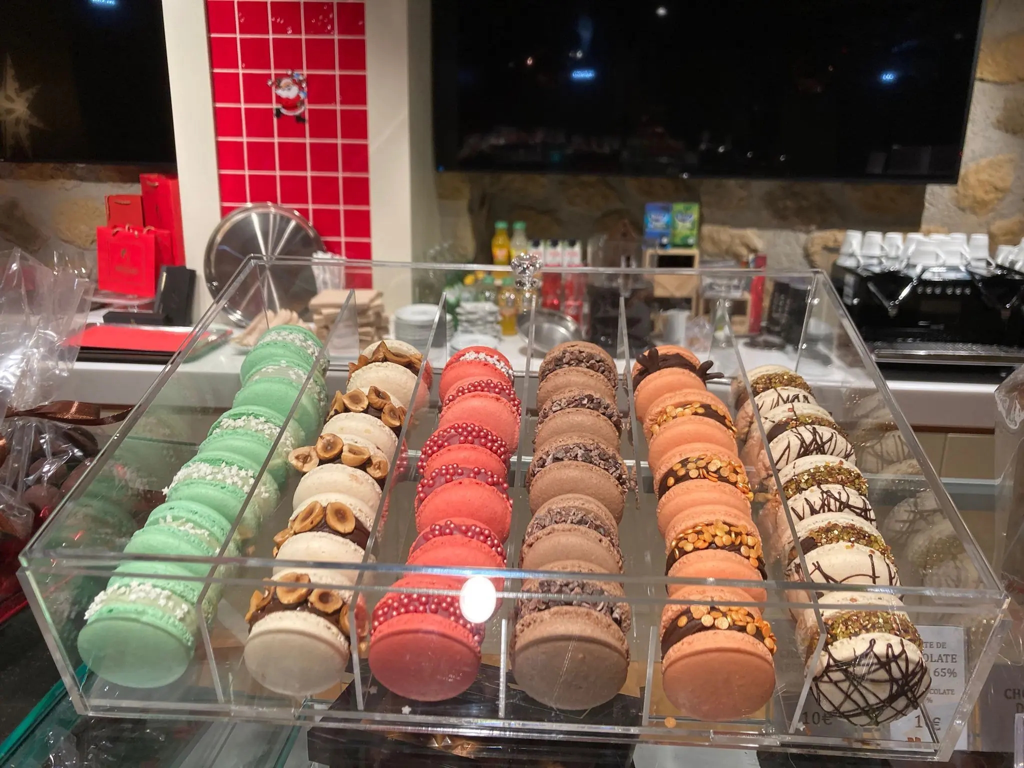 Expositor de macarons em acrílico