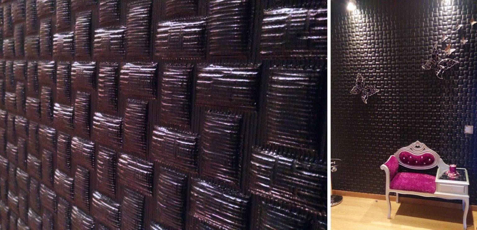 Desbaste/Texturização de parede em PVC