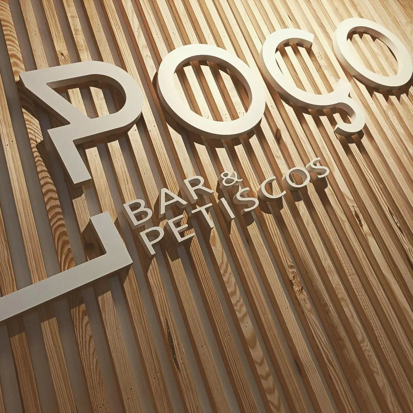 Letras em PVC para bar