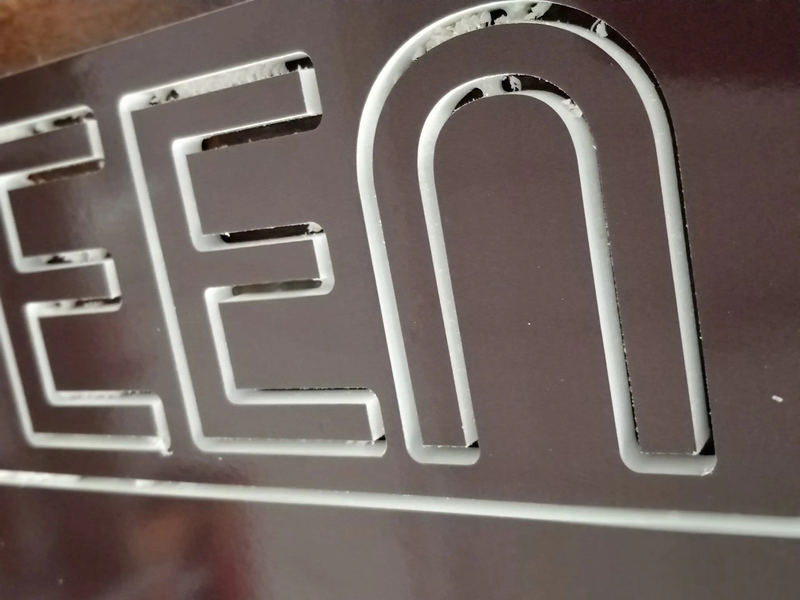 Letras em PVC com vinil