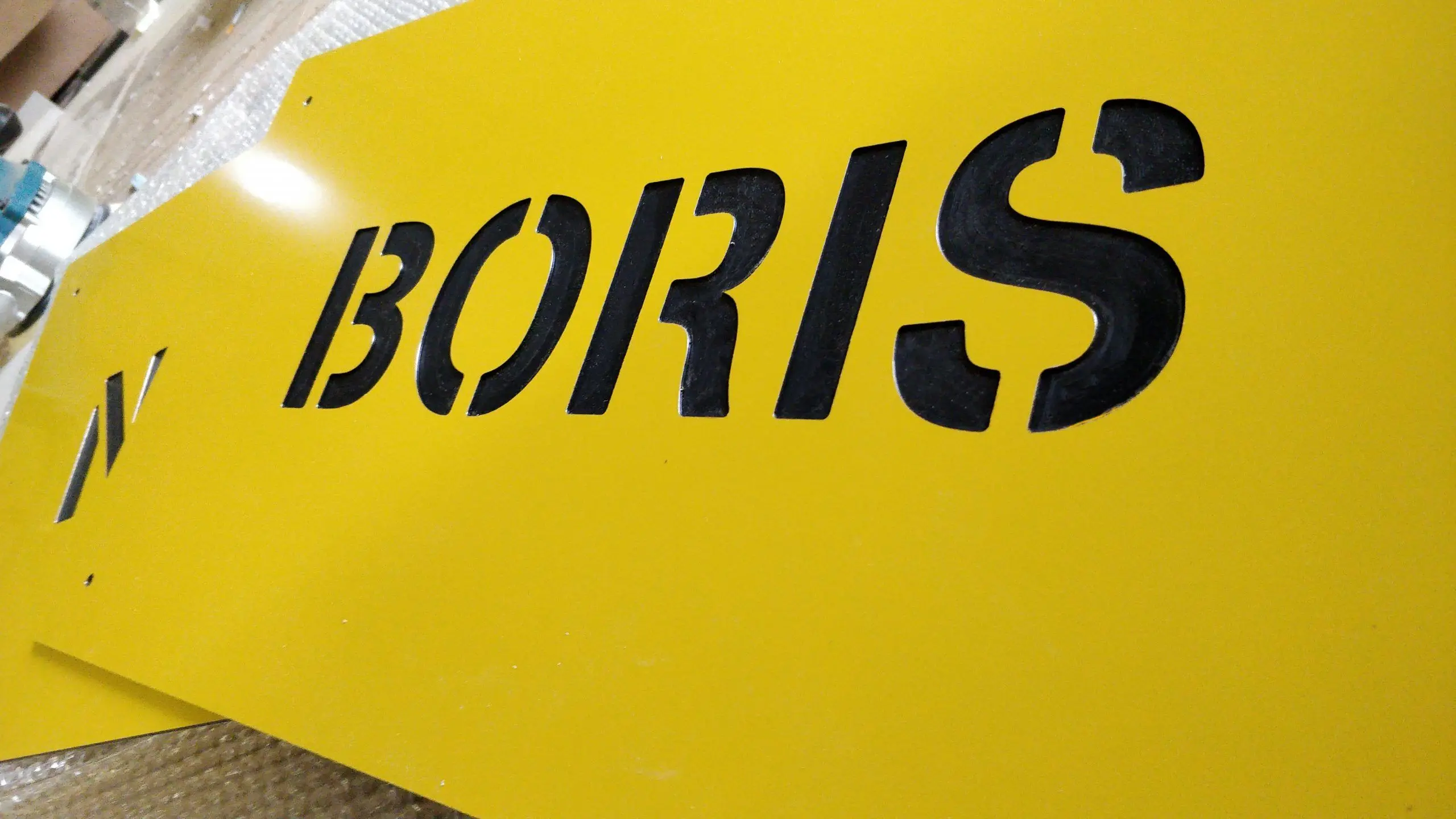 Placas de identificação de espaço