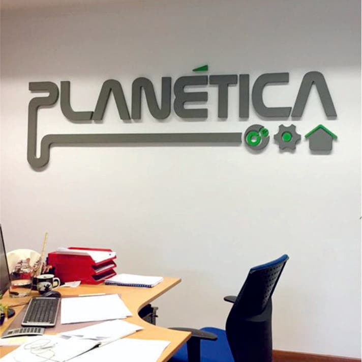 Letras em MDF de 30mm lacadas à cor